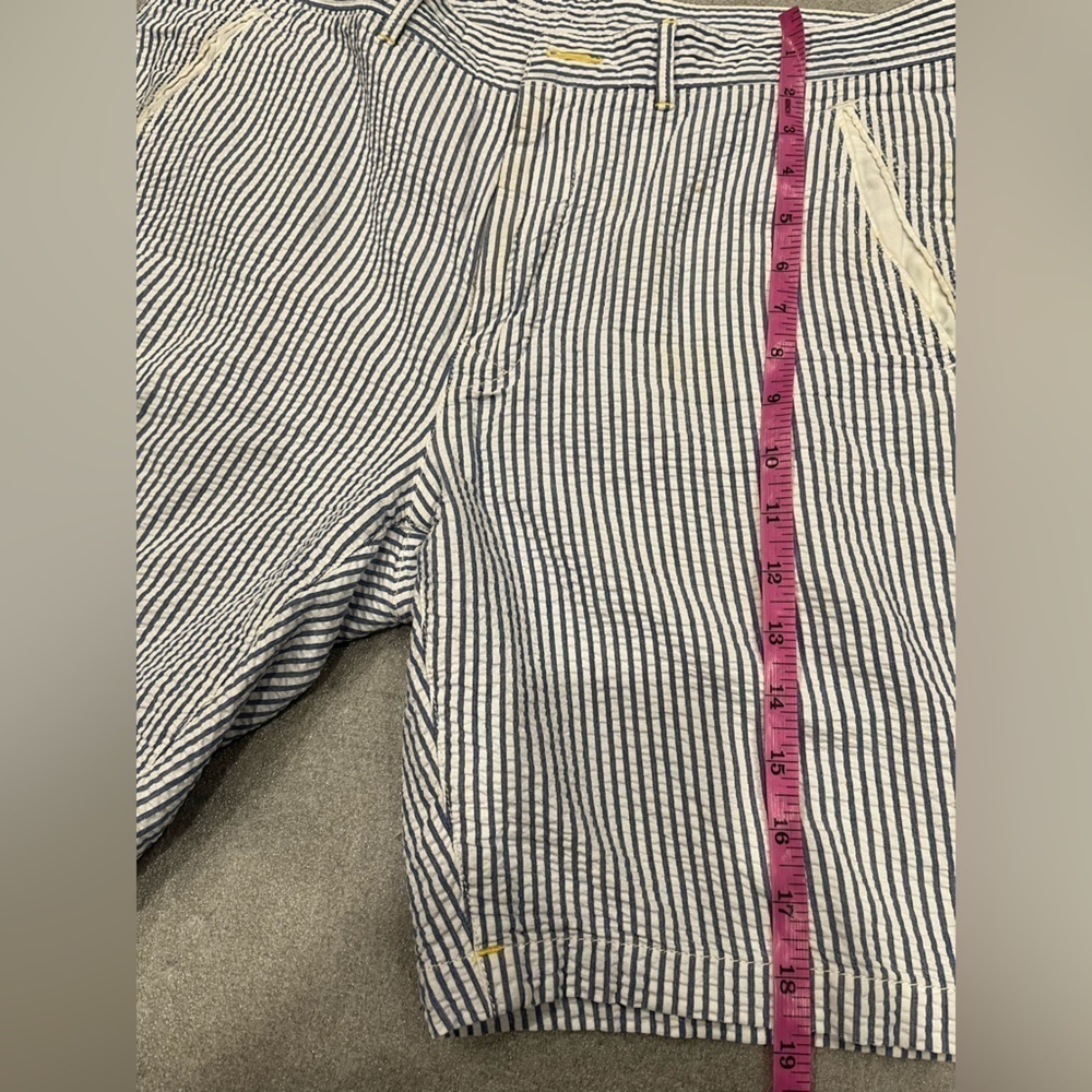 Robert Graham Hawkes Ball Seersucker Shorts 36 Classic Fit Blue Preppy Gingham - Picture 7 of 10